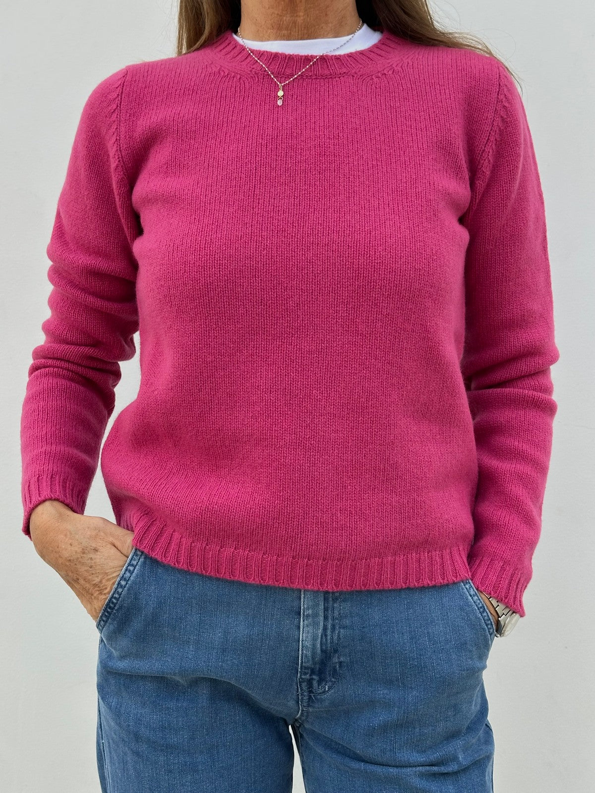 GOLF GIROCOLLO DONNA LANA CICLAMINO GIRTDL CICLAMINO CASA DEL BIANCO 