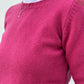 GOLF GIROCOLLO DONNA LANA CICLAMINO GIRTDL CICLAMINO CASA DEL BIANCO 