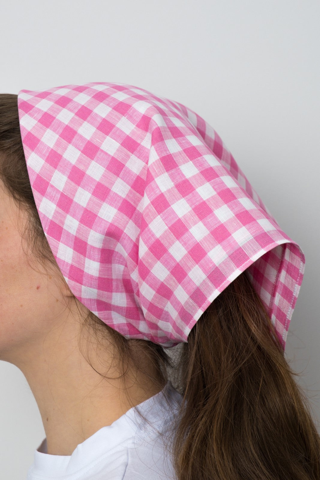 BANDANA LINO QUADRO FRAGOLA BADPQDR ROSA SILVIA SCALMANA 