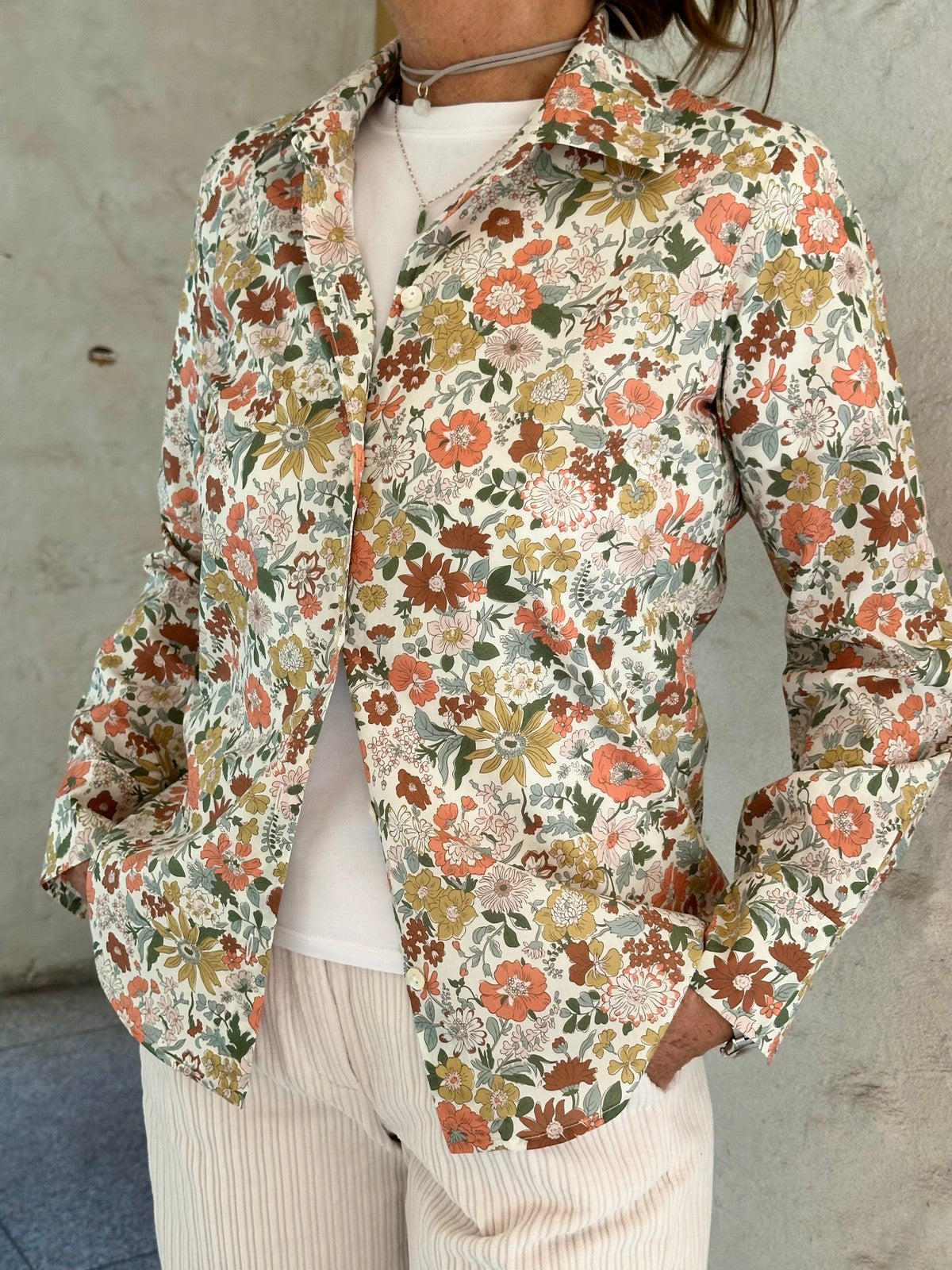 CAMICIA DONNA LIBERTY "DAISY MORISIA" CADL DAISYMORISIA SILVIA SCALMANA 