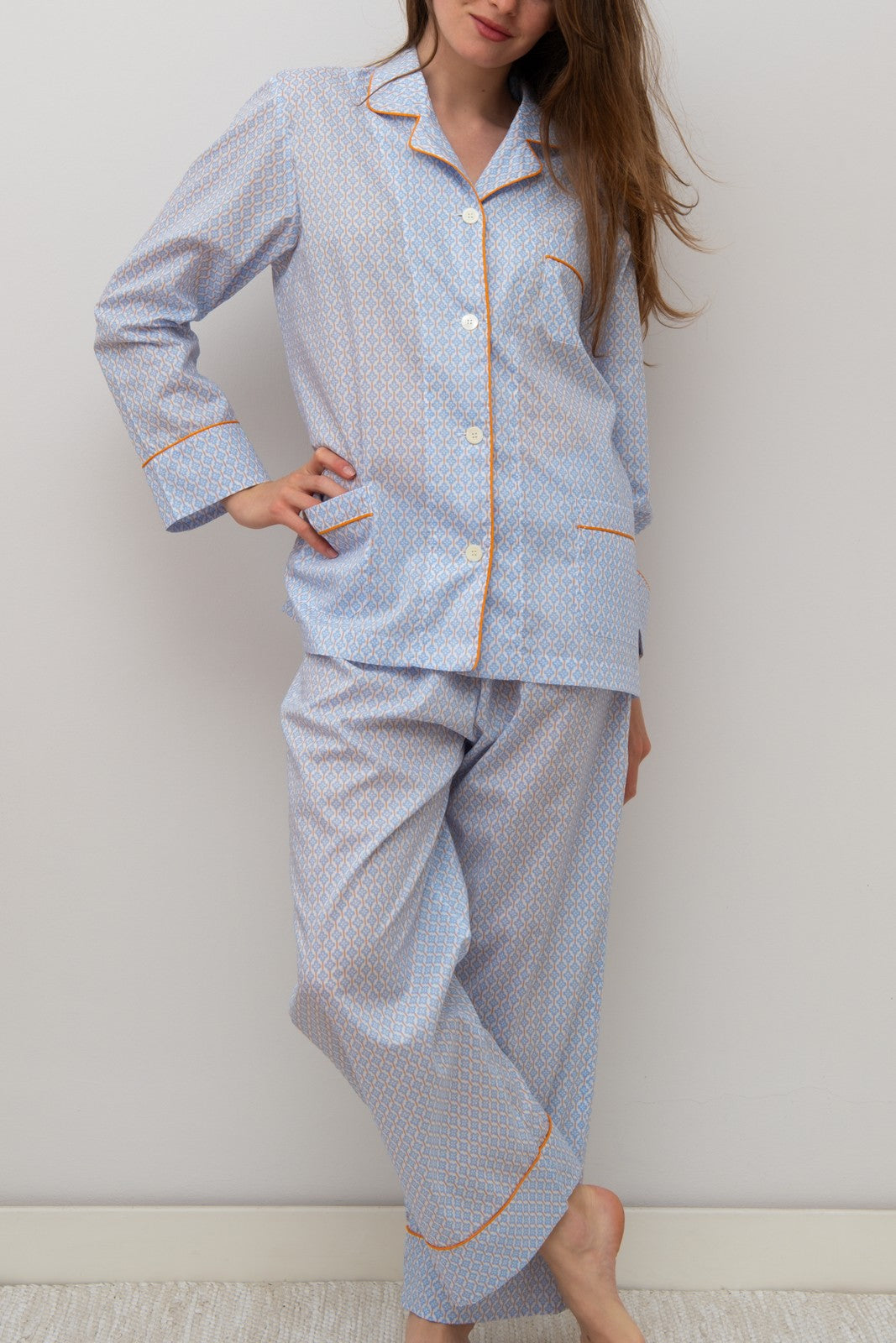 COMPLETO LIBERTY DONNA CLOVER FIELDS AZZURRO CODL CLOVERAZZURRO SILVIA SCALMANA 