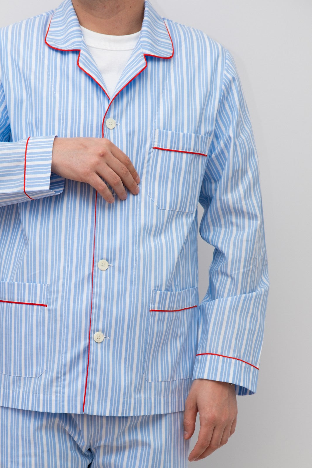 COMPLETO UOMO RIGONE AZZURRO PROFILO ROSSO COUPRGO AZZROS SILVIA SCALMANA 