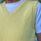 GILET COTONE DONNA GIALLO GILTDC GIALLO SILVIA SCALMANA 