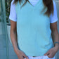 GILET COTONE DONNA VERDE GILTDC VERDE SILVIA SCALMANA 