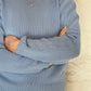 GIROCOLLO COTONE DONNA AZZURRO GIRTDC AZZURRO SILVIA SCALMANA 