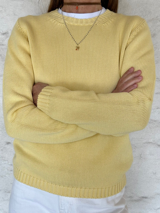 GIROCOLLO COTONE DONNA GIALLO GIRTDC GIALLO SILVIA SCALMANA 