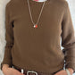 GIROCOLLO COTONE DONNA MARRONE GIRTDC MARRONE SILVIA SCALMANA 