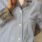 COMPLETO DONNA RIGA AZZURRA CON DETTAGLI "MARGARET ANNIE" MXDLRIG AZZMARGARETANNIE SILVIA SCALMANA 
