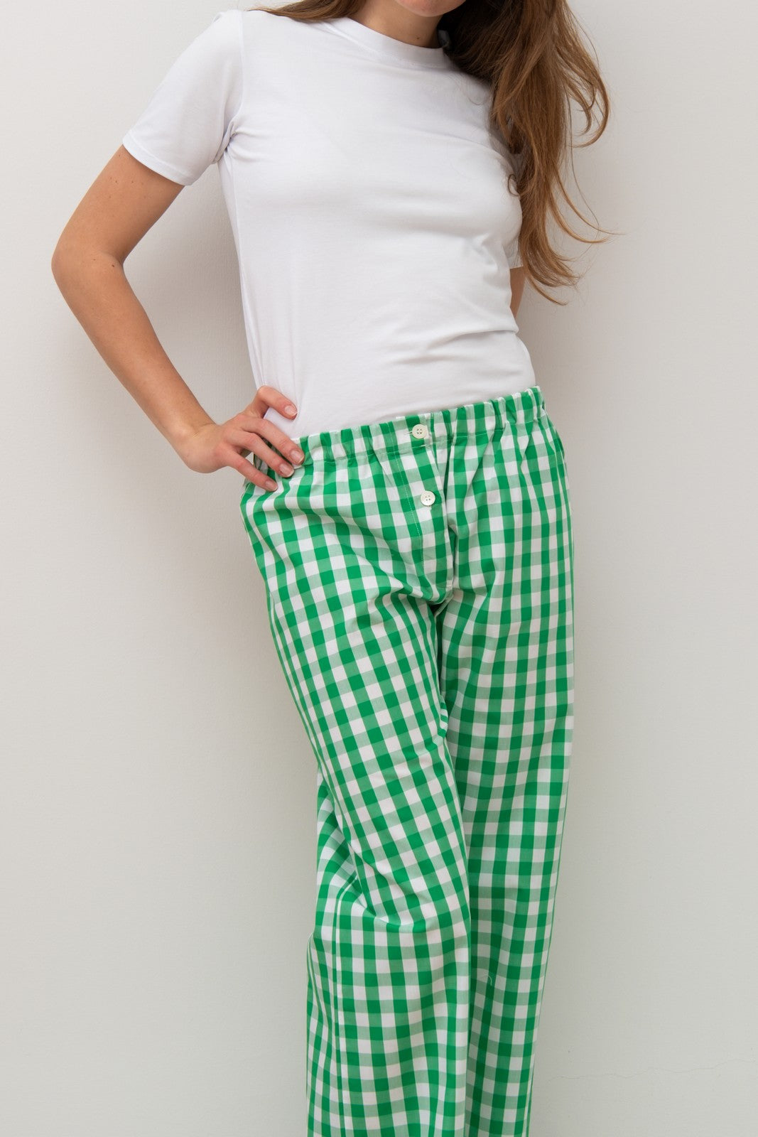 PANTALONI POPELINE DONNA QUADRO PRATO PADPQDR PRT SILVIA SCALMANA 