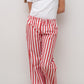 PANTALONI POPELINE DONNA TAGLIATELLA ROSSA PADPTAG ROS SILVIA SCALMANA 