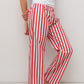 PANTALONI POPELINE DONNA TAGLIATELLA ROSSA PADPTAG ROS SILVIA SCALMANA 