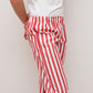 PANTALONI POPELINE DONNA TAGLIATELLA ROSSA PADPTAG ROS SILVIA SCALMANA 