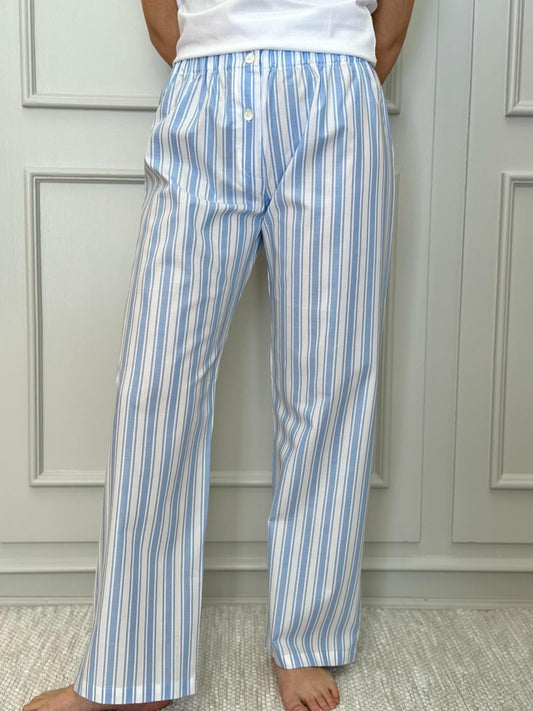 PANTALONI DONNA RIGONE AZZURRO PADPRGO AZZ SILVIA SCALMANA 
