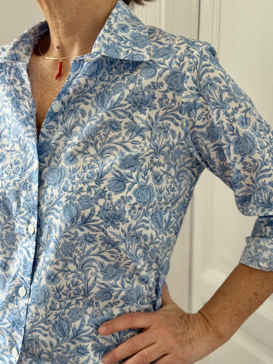 CAMICIA DONNA LIBERTY "SAMBOURNE" AZZURRO