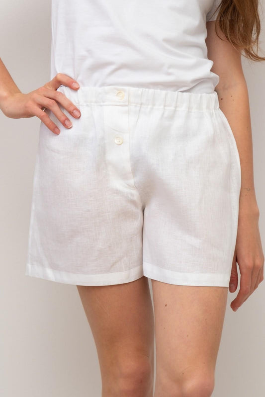 SHORTS LINO UNITO BIANCO SHDIUNI BIA SILVIA SCALMANA 