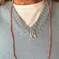 GILET DONNA LANA AZZURRO GILTD LAZZURRO SILVIA SCALMANA 