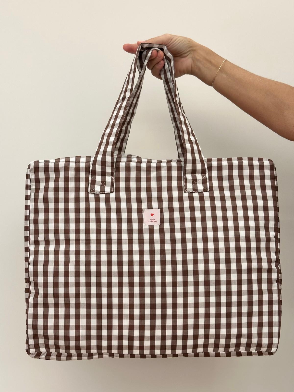 VALIGIA QUADRO MARRONE VANP QDRMAR SILVIA SCALMANA 