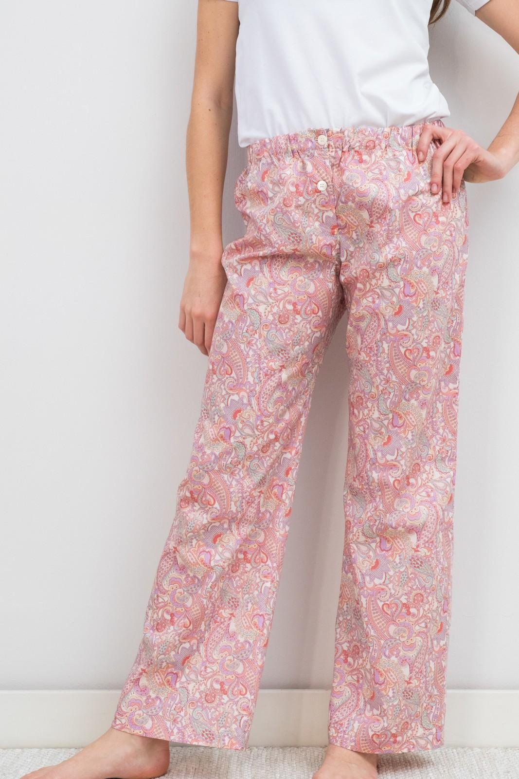 PANTALONI LIBERTY MR PAISLEY ROSA PADL MRPAISLEYROSA SILVIA SCALMANA 
