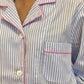 PIGIAMA DONNA OXFORD RIGA AZZURRA PROFILO ROSA CODPRIG AZZRSA SILVIA SCALMANA 