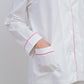 COMPLETO DONNA OXFORD BIANCO PROFILO LAMPONE CODOUNI BIALAM SILVIA SCALMANA 