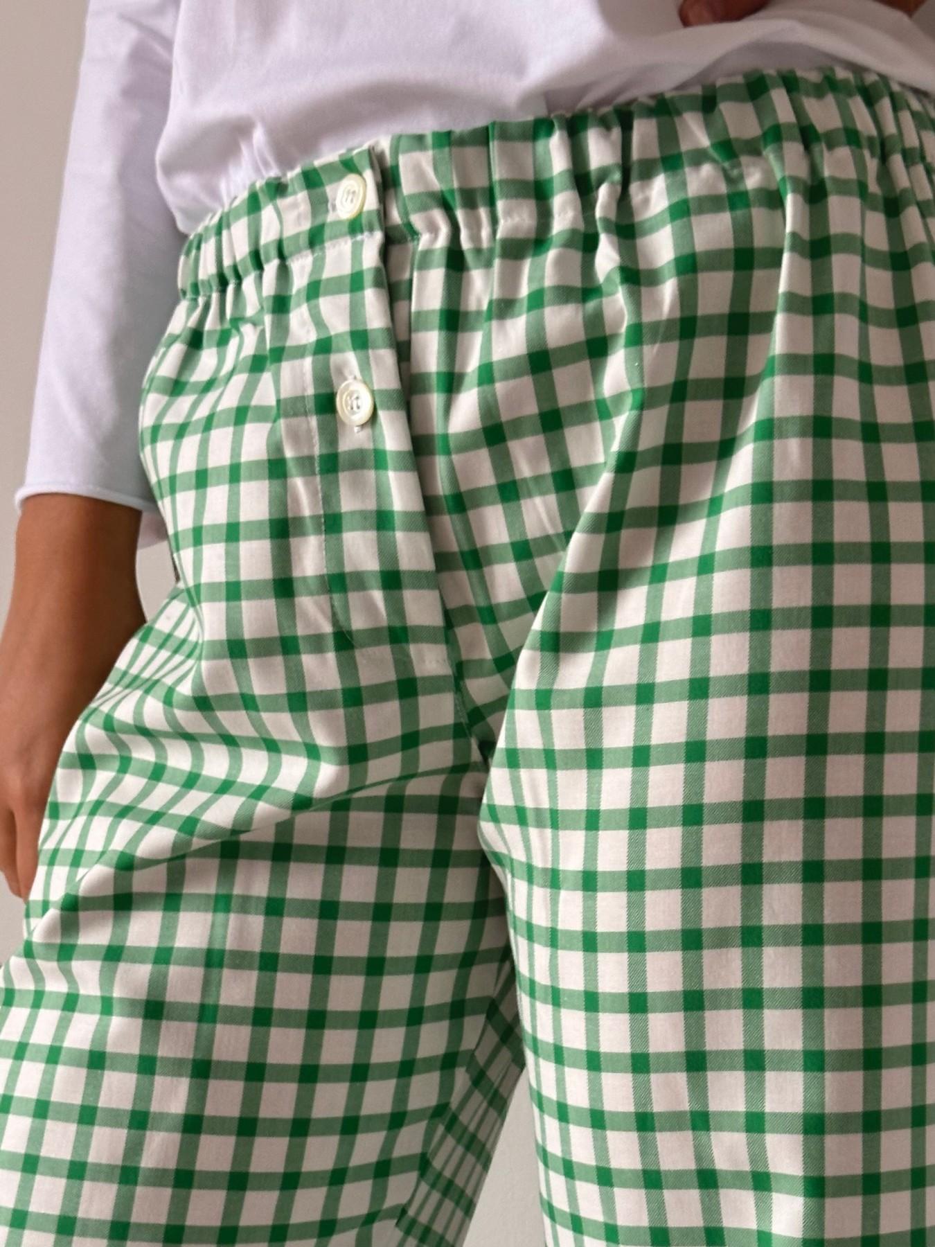 PANTALONI DONNA FLANELLA FINESTRATO VERDE PDFL FINESTVERDE SILVIA SCALMANA 