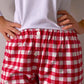 PANTALONI DONNA FLANELLA QUADRO ROSSO PDFL QUADROROSSO SILVIA SCALMANA 