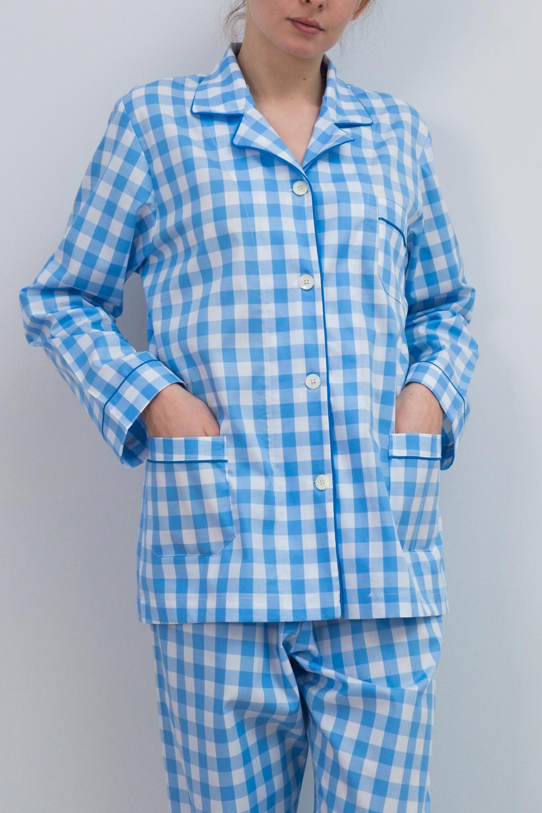 COMPLETO DONNA QUADRONE AZZURRO PROFILO AZZURRO CODPQDR AZZAZO SILVIA SCALMANA 