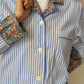COMPLETO DONNA RIGA AZZURRA CON DETTAGLI "MARGARET ANNIE" MXDLRIG AZZMARGARETANNIE SILVIA SCALMANA 