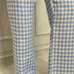PANTALONI DONNA LINO QUADRO AZZURRO PADIQDR AZZ SILVIA SCALMANA 