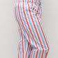 PANTALONI POPELINE UOMO TAGLIATELLA MISTA AZZURRO/ROSSO PAUPAZZ ROS SILVIA SCALMANA 