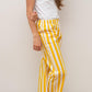 PANTALONI POPELINE DONNA RAGLIATELLA GIALLA PADPTAG GIA SILVIA SCALMANA 