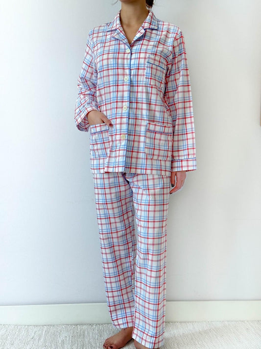 COMPLETO DONNA SCOZZESE AZZURRO/ROSSO CODFSCO AZZAZO SILVIA SCALMANA 