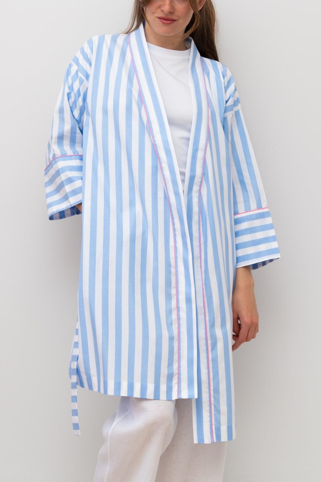 KIMONO TAGLIATELLA AZZURRA PROFILO FRAGOLA KIDPTAG AZZFRG SILVIA SCALMANA 