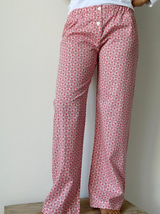 PANTALONI LIBERTY DONNA "INEZ MIO" ROSA PADL INEZMIOROSA SILVIA SCALMANA 