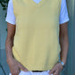 GILET COTONE DONNA GIALLO GILTDC GIALLO SILVIA SCALMANA 