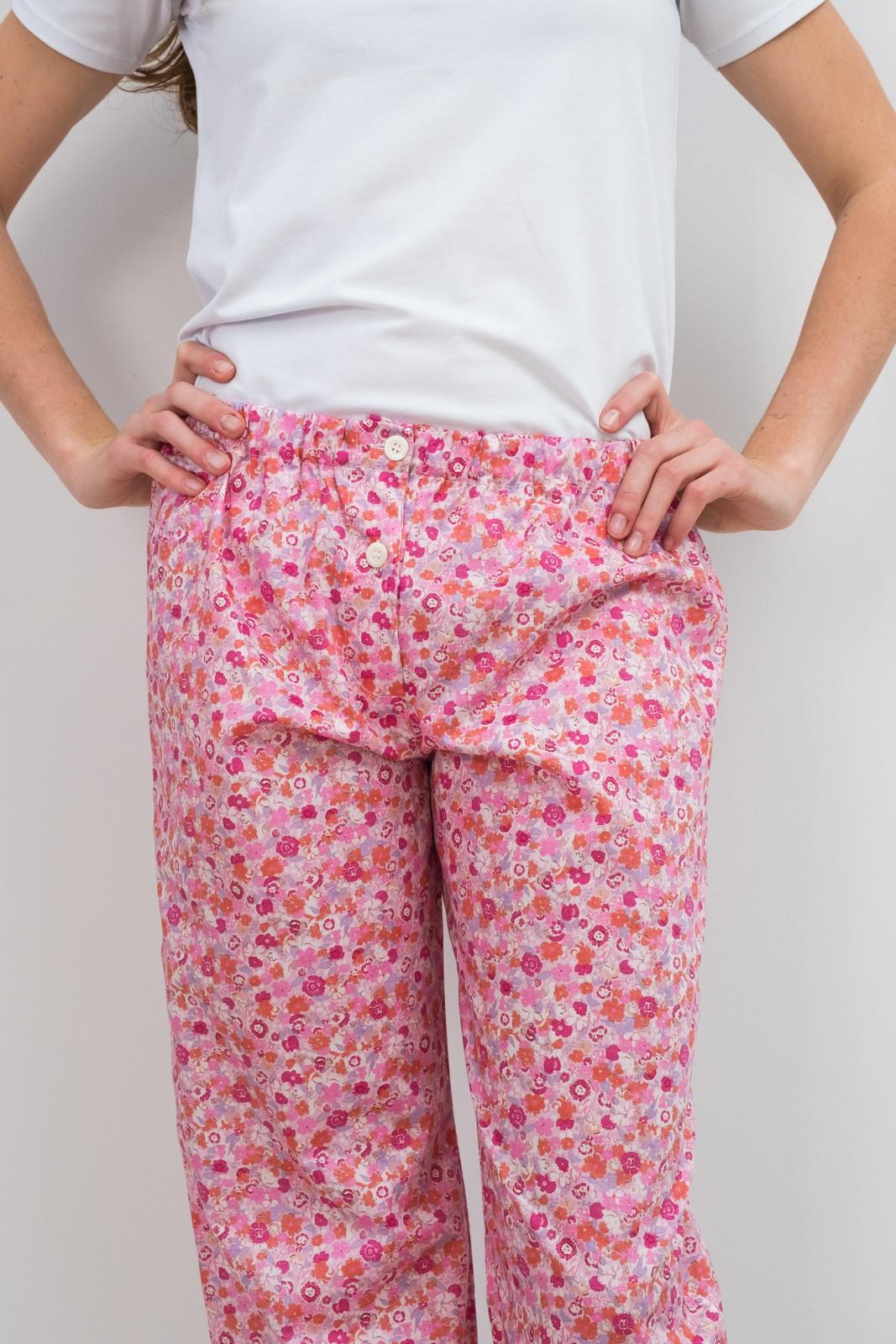 PANTALONI LIBERTY DONNA GEORGIE ROSA PADL GEORGIEROSA SILVIA SCALMANA 