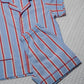 COMPLETO CORTO BAMBINO RIGA FONDO AZZURRO PROFILO ROSSO CCBPRFO AZZROS SILVIA SCALMANA 