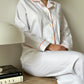 PIGIAMA DONNA BIANCO E ARANCIO