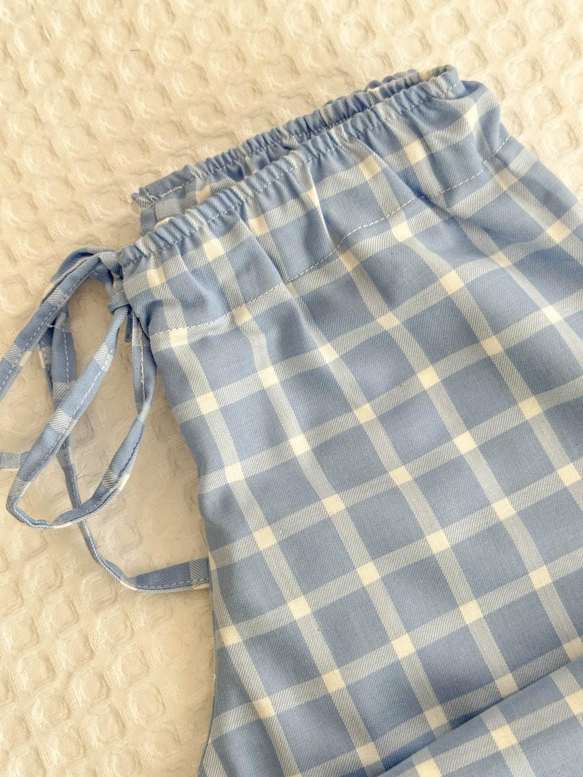 PANTALONI BIMBO FINESTRATO FONDO AZZURRO PABFFIN AZZ SILVIA SCALMANA 