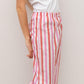 PANTALONI POPELINE DONNA TAGLIATELLA MISTA FRAGOLA/ROSSO PADP FRGROS SILVIA SCALMANA 