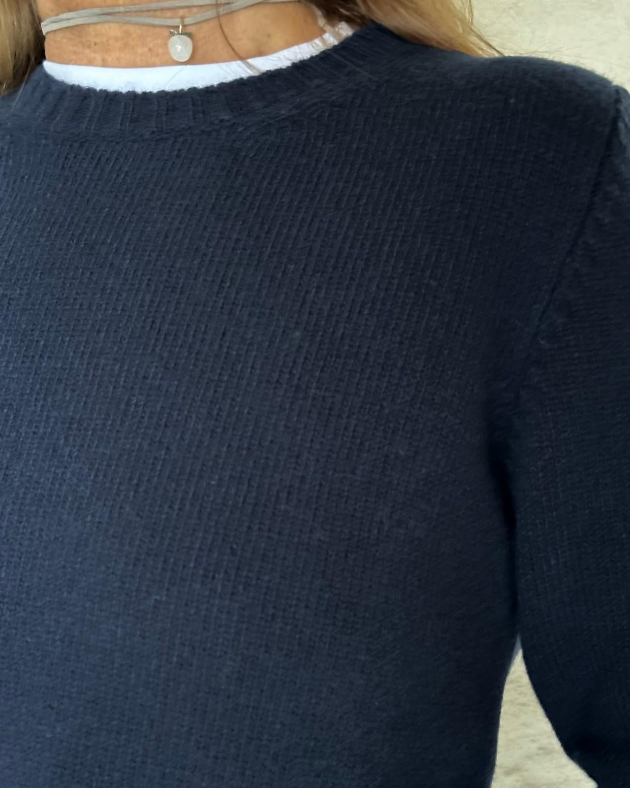 GOLF GIROCOLLO DONNA LANA BLU GIRTDL BLU SILVIA SCALMANA 