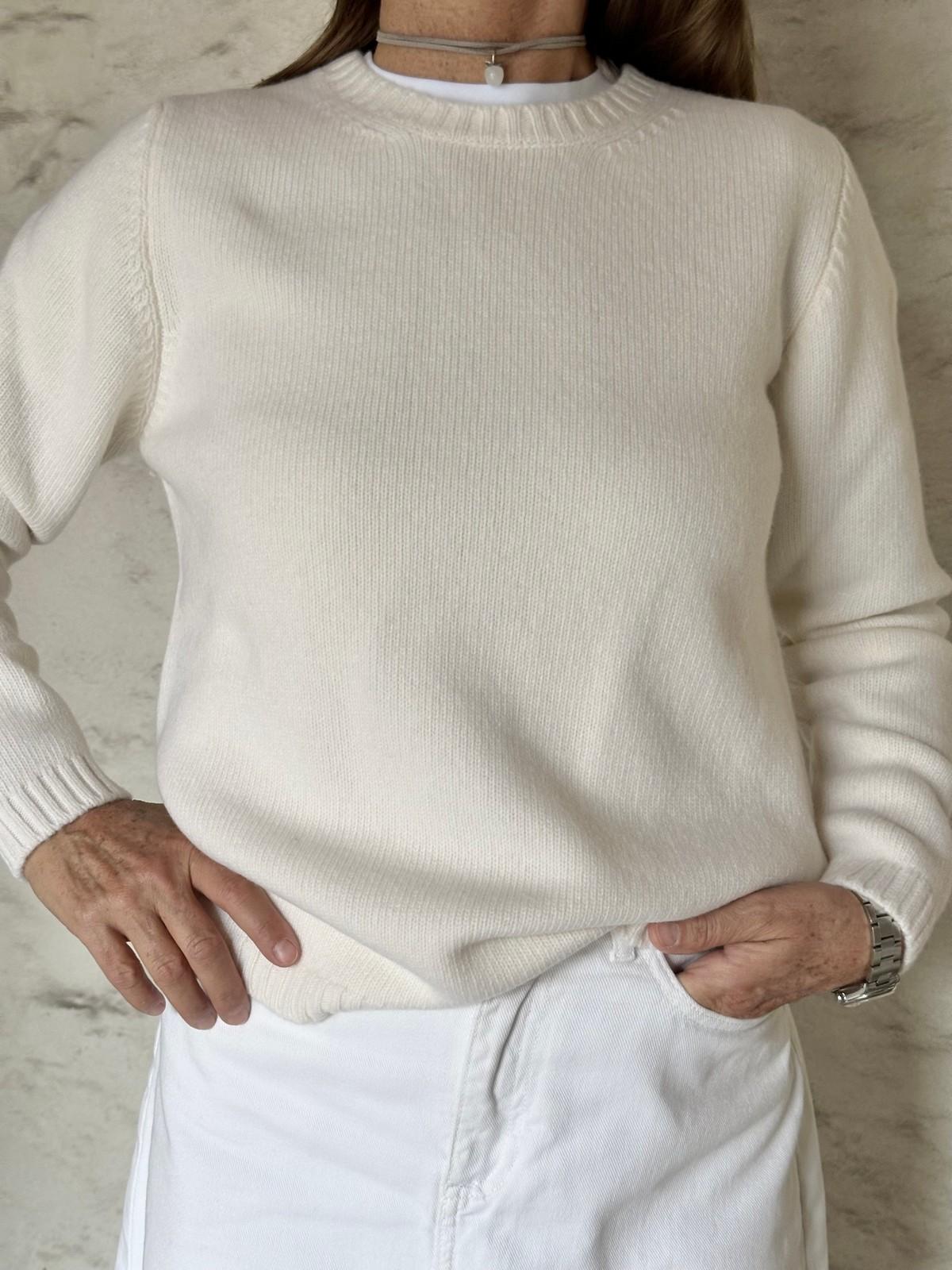 GOLF GIROCOLLO DONNA LANA BIANCO GIRTDL BIANCO SILVIA SCALMANA 