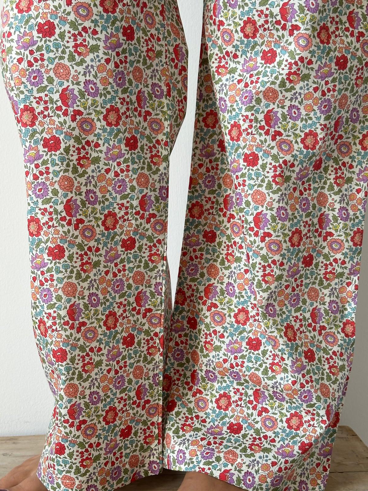 PANTALONI LIBERTY DONNA "D'ANJO" RED WINTER PADL DANJOREDWINTER SILVIA SCALMANA 