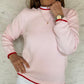 GIROCOLLO COTONE DONNA ROSA PROFILO ROSSO GIRTDC BROSAROSSO SILVIA SCALMANA 