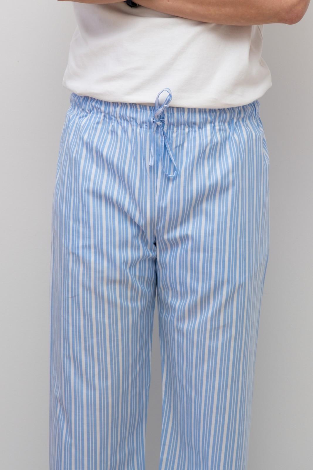 PANTALONI POPELINE UOMO RIGONE AZZURRO PAUPRGO AZZ SILVIA SCALMANA 