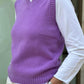 GILET DONNA IN LANA "LAVANDA"