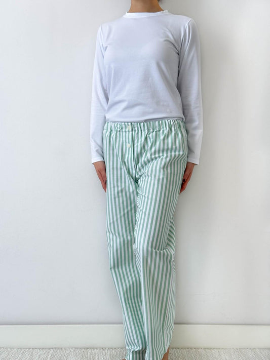 PANTALONI DONNA TAGLIATELLA VERDE PADFTAG VER SILVIA SCALMANA 