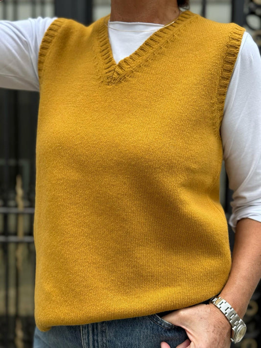 GILET DONNA IN LANA "ORO"