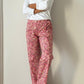 PANTALONI LIBERTY DONNA "POPPY AND DAISY" ROSA PDLIB POPPYDAISYFROSA SILVIA SCALMANA 