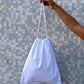 WHITE PIQUET NURSERY BAG